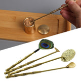 Maxbell Home Incense Making Kit Feather Sweep Brass for Incense Burner Supplies