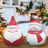 Maxbell Santa Doll Christmas Collectible Statue Photo Prop for Desktop Centerpiece Santa Claus
