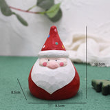 Maxbell Santa Doll Christmas Collectible Statue Photo Prop for Desktop Centerpiece Santa Claus
