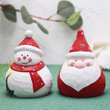 Maxbell Santa Doll Christmas Collectible Statue Photo Prop for Desktop Centerpiece Santa Claus