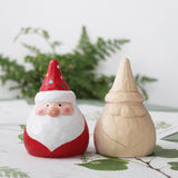 Maxbell Santa Doll Christmas Collectible Statue Photo Prop for Desktop Centerpiece Santa Claus