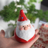 Maxbell Santa Doll Christmas Collectible Statue Photo Prop for Desktop Centerpiece Santa Claus