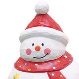Maxbell Santa Doll Christmas Collectible Statue Photo Prop for Desktop Centerpiece Snowman