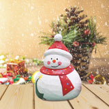 Maxbell Santa Doll Christmas Collectible Statue Photo Prop for Desktop Centerpiece Snowman