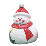 Maxbell Santa Doll Christmas Collectible Statue Photo Prop for Desktop Centerpiece Snowman