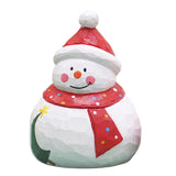 Maxbell Santa Doll Christmas Collectible Statue Photo Prop for Desktop Centerpiece Snowman