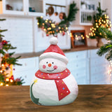 Maxbell Santa Doll Christmas Collectible Statue Photo Prop for Desktop Centerpiece Snowman