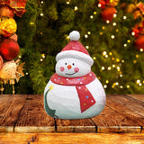 Maxbell Santa Doll Christmas Collectible Statue Photo Prop for Desktop Centerpiece Snowman