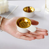 Maxbell Portable Incense Cone Burner Simple Bowl for Home Fragrance Decoration