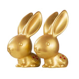 Maxbell 2 Pieces Rabbit Statue Bedroom Collection Window Sculpture Artwork Handmade
