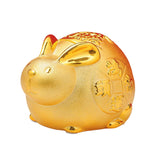 Maxbell Lucky Rabbit Money Bank Animal Figurine Statue for Holiday Home Decor Office 5 Inch