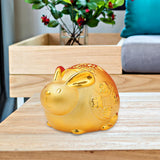 Maxbell Lucky Rabbit Money Bank Animal Figurine Statue for Holiday Home Decor Office 5 Inch