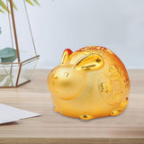 Maxbell Lucky Rabbit Money Bank Animal Figurine Statue for Holiday Home Decor Office 5 Inch