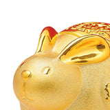 Maxbell Lucky Rabbit Money Bank Animal Figurine Statue for Holiday Home Decor Office 7 Inch
