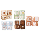Maxbell 4x Baby Boxes Reusable Balloons Boxes for Xmas Holiday Photography Props Light Brown