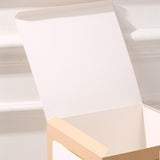 Maxbell 4x Baby Boxes Reusable Balloons Boxes for Xmas Holiday Photography Props Light Brown