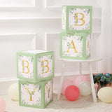 Maxbell 4x Baby Boxes Reusable Balloons Boxes for Xmas Holiday Photography Props Green