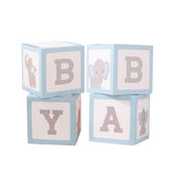 Maxbell 4x Baby Boxes Reusable Balloons Boxes for Xmas Holiday Photography Props Blue