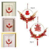 Maxbell Chinese New Year Pendant with Chinese Knot Tassel Oriental for Restaurant Style A