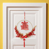 Maxbell Chinese New Year Pendant with Chinese Knot Tassel Oriental for Restaurant Style A