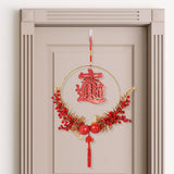 Maxbell Chinese New Year Pendant with Chinese Knot Tassel Oriental for Restaurant Style A