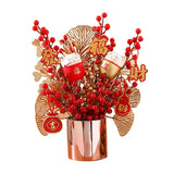 Maxbell Traditional Chinese New Year Ornaments Bonsai for Entryway Desk Home Decor