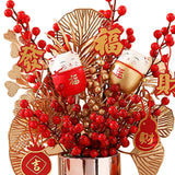 Maxbell Traditional Chinese New Year Ornaments Bonsai for Entryway Desk Home Decor