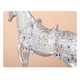 Maxbell Horse Statue Figurine Collection Decorative Ornament for Living Room Cabinet Argent