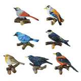 Maxbell Birds On A Branch Hanger Hanging Outdoor Tiles Resin Wall Coat Hook for Robe Red 13x4.5x8.5cm