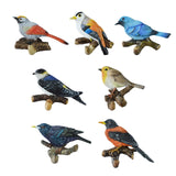 Maxbell Birds On A Branch Hanger Hanging Outdoor Tiles Resin Wall Coat Hook for Robe Red 13x4.5x8.5cm