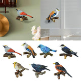 Maxbell Birds On A Branch Hanger Hanging Outdoor Tiles Resin Wall Coat Hook for Robe Red 13x4.5x8.5cm