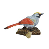 Maxbell Birds On A Branch Hanger Hanging Outdoor Tiles Resin Wall Coat Hook for Robe Red 13x4.5x8.5cm