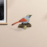 Maxbell Birds On A Branch Hanger Hanging Outdoor Tiles Resin Wall Coat Hook for Robe Red 13x4.5x8.5cm