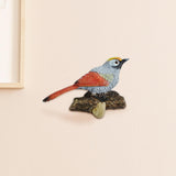Maxbell Birds On A Branch Hanger Hanging Outdoor Tiles Resin Wall Coat Hook for Robe Red 13x4.5x8.5cm