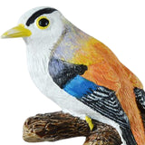Maxbell Birds On A Branch Hanger Hanging Outdoor Tiles Resin Wall Coat Hook for Robe Yellow 10.7x3.5x9cm