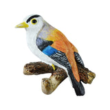 Maxbell Birds On A Branch Hanger Hanging Outdoor Tiles Resin Wall Coat Hook for Robe Yellow 10.7x3.5x9cm