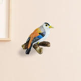 Maxbell Birds On A Branch Hanger Hanging Outdoor Tiles Resin Wall Coat Hook for Robe Yellow 10.7x3.5x9cm