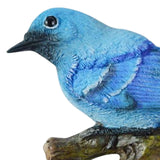 Maxbell Birds On A Branch Hanger Hanging Outdoor Tiles Resin Wall Coat Hook for Robe Blue 12x3.6x7.5cm