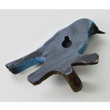 Maxbell Birds On A Branch Hanger Hanging Outdoor Tiles Resin Wall Coat Hook for Robe Blue 12x3.6x7.5cm