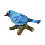 Maxbell Birds On A Branch Hanger Hanging Outdoor Tiles Resin Wall Coat Hook for Robe Blue 12x3.6x7.5cm