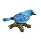 Maxbell Birds On A Branch Hanger Hanging Outdoor Tiles Resin Wall Coat Hook for Robe Blue 12x3.6x7.5cm
