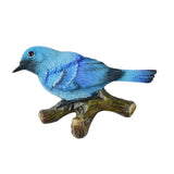 Maxbell Birds On A Branch Hanger Hanging Outdoor Tiles Resin Wall Coat Hook for Robe Blue 12x3.6x7.5cm