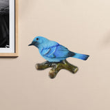 Maxbell Birds On A Branch Hanger Hanging Outdoor Tiles Resin Wall Coat Hook for Robe Blue 12x3.6x7.5cm