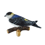 Maxbell Birds On A Branch Hanger Hanging Outdoor Tiles Resin Wall Coat Hook for Robe Black 12x3.5x6.5cm