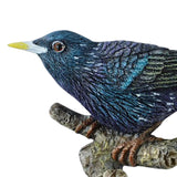 Maxbell Birds On A Branch Hanger Hanging Outdoor Tiles Resin Wall Coat Hook for Robe Dark Blue 12x3.5x7.3