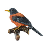 Maxbell Birds On A Branch Hanger Hanging Outdoor Tiles Resin Wall Coat Hook for Robe Orange 12x4x10cm