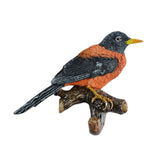 Maxbell Birds On A Branch Hanger Hanging Outdoor Tiles Resin Wall Coat Hook for Robe Orange 12x4x10cm