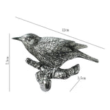 Maxbell Birds On A Branch Hanger Storage Scarf Resin Wall Coat Hook for Door Windows Style E 12x3.5x7.3cm