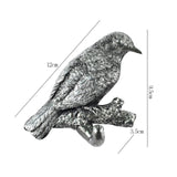 Maxbell Birds On A Branch Hanger Storage Scarf Resin Wall Coat Hook for Door Windows Style H 12x3.5x9.5cm