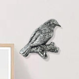 Maxbell Birds On A Branch Hanger Storage Scarf Resin Wall Coat Hook for Door Windows Style H 12x3.5x9.5cm